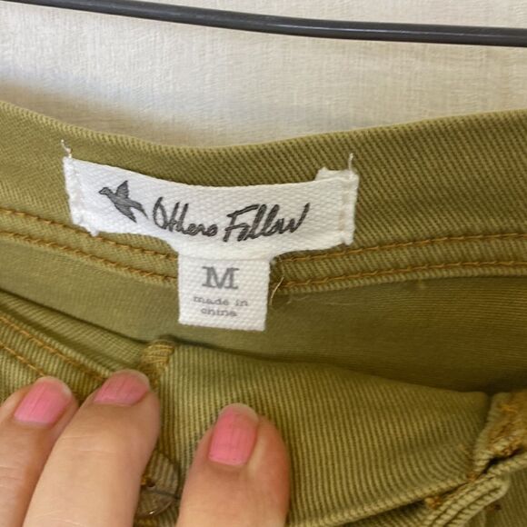 Denim Skirt Size Medium Others Follow Olive Green - Picture 3 of 5